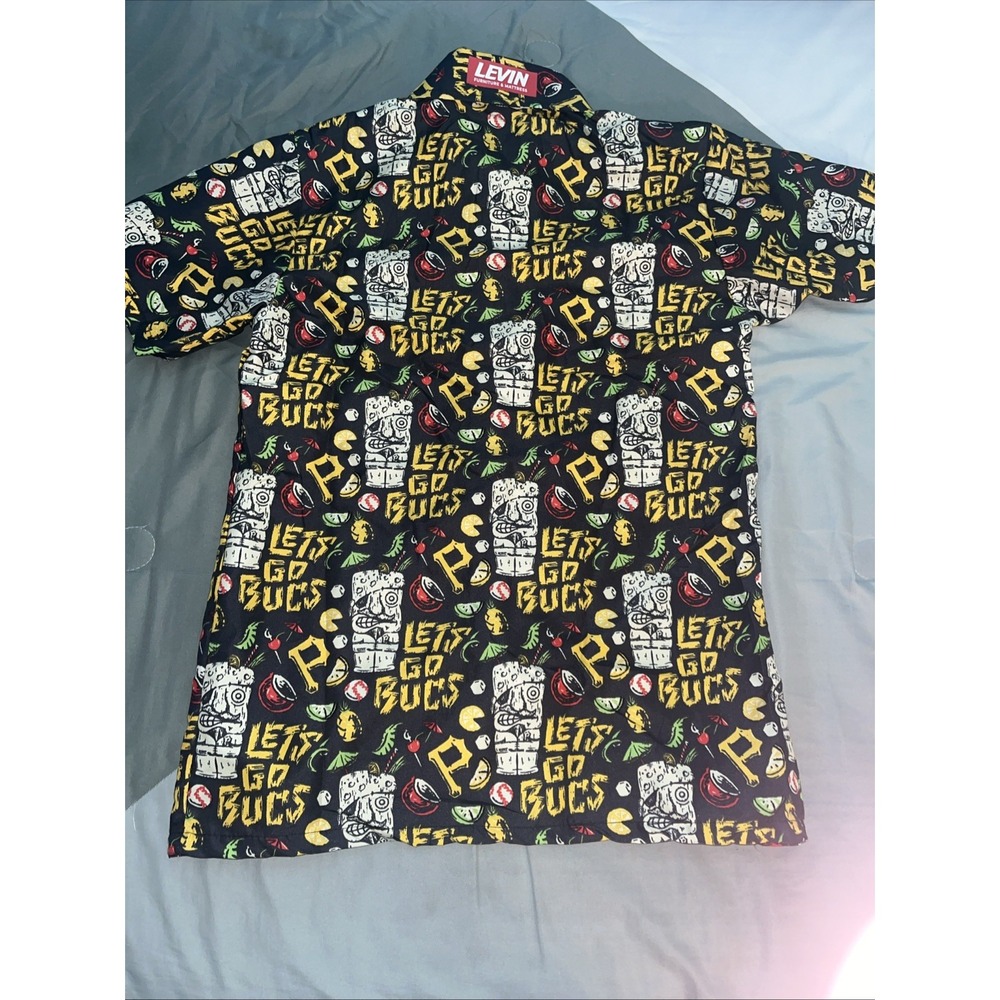 Pittsburgh Pirates Button Up Hawaiian Shirt Mens Size Small AOP SGA MLB - Picture 4 of 6